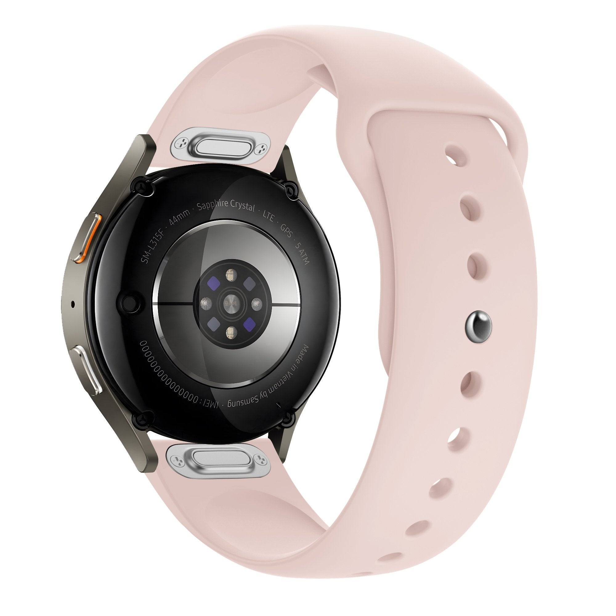 Bandz Samsung Galaxy Watch 4 Classic 42mm sport band 'Easy fit' (lichtroze)