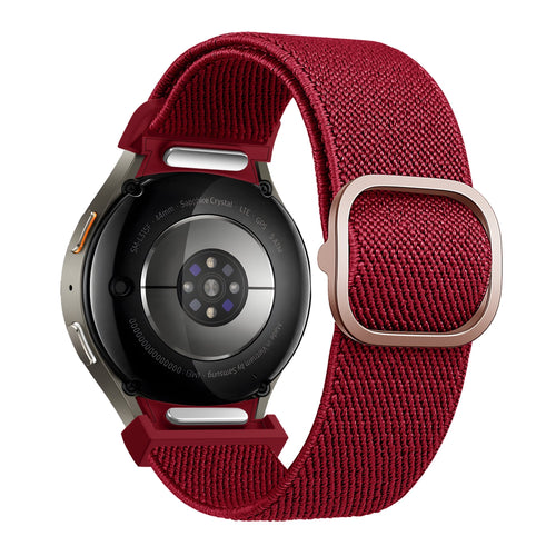 Bandz Samsung Galaxy Watch 5 - 44mm elastische band 'Easy fit' (rood)