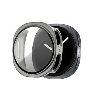 Bandz Samsung Galaxy Watch 8 - 44mm PC hoesje met glas (titanium goud)