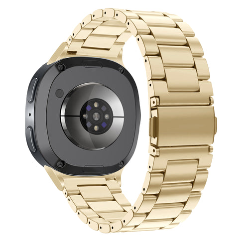 Bandz Samsung Galaxy Watch 8 - 40mm stalen band 'Classic' (retro goud)