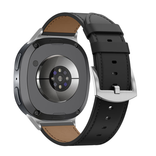 Bandz Samsung Galaxy Watch 8 - 40mm Leather Strap 'Classic' (Black)