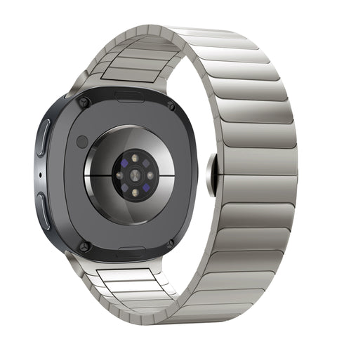 Bandz Samsung Galaxy Watch 8 - 44mm Steel Strap 'One Bead' (Titanium)