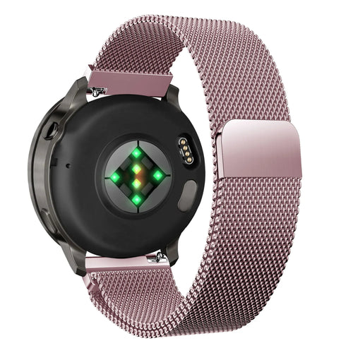 Bandz Garmin Forerunner 265s Milanese Loop Strap (Pink)