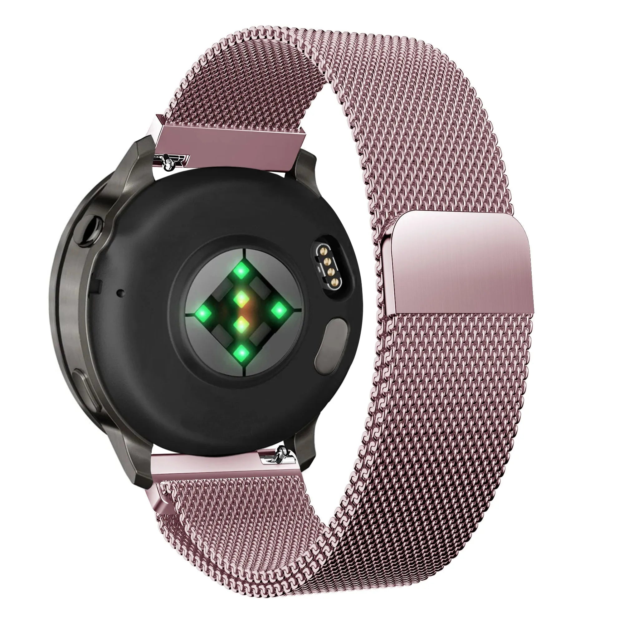 Bandz Garmin Forerunner 265s Milanese loop band (roze)