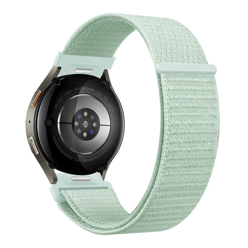 Bandz Fossil Gen 5e - 42mm nylon band 'Easy fit' (lichtgroen)