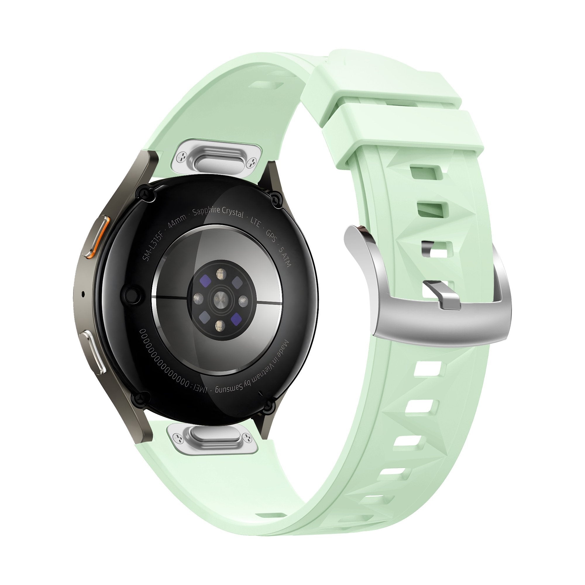 Bandz Huawei Watch 5 - 42mm siliconen band 'Easy fit' (lichtgroen)