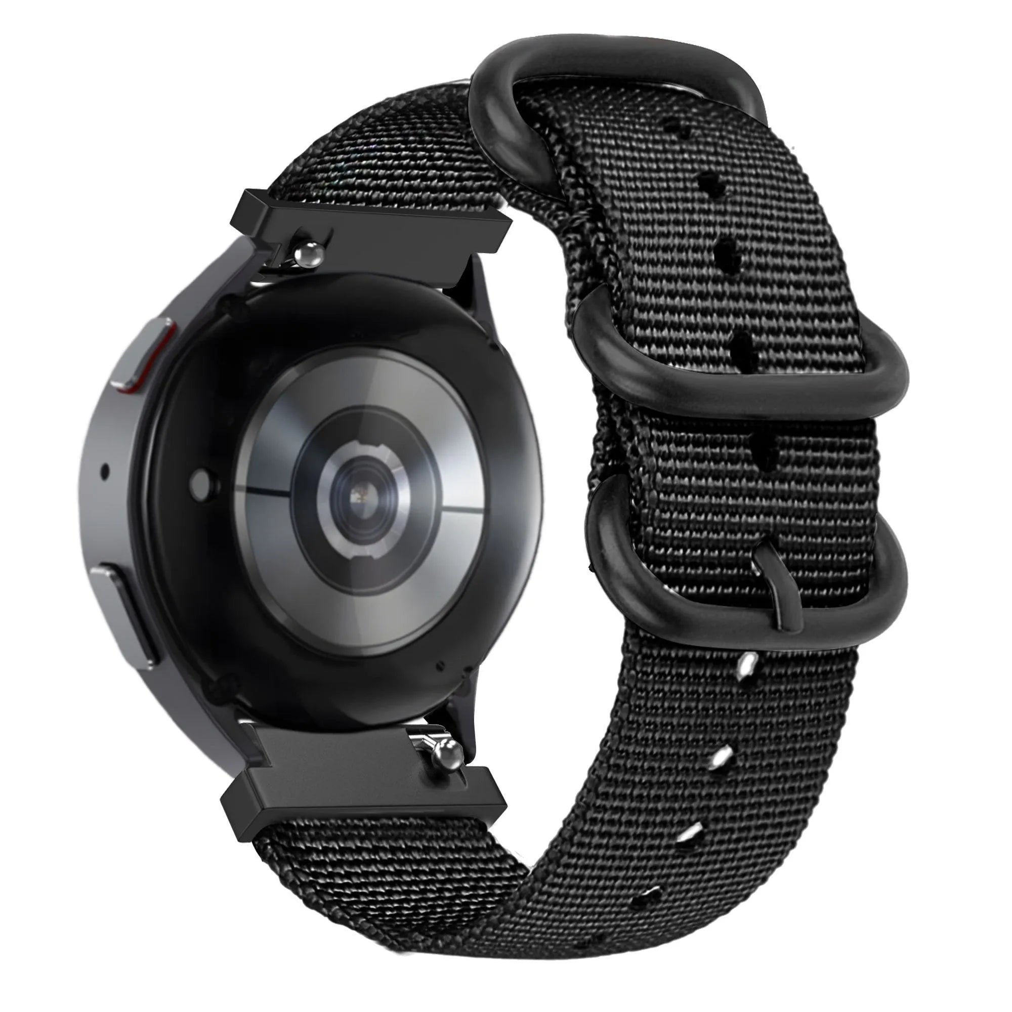 Bandz Oppo Watch X2 Nylon Strap with Buckle (Black)
