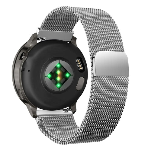 Bandz Garmin Venu 3s Milanese loop band (zilver)