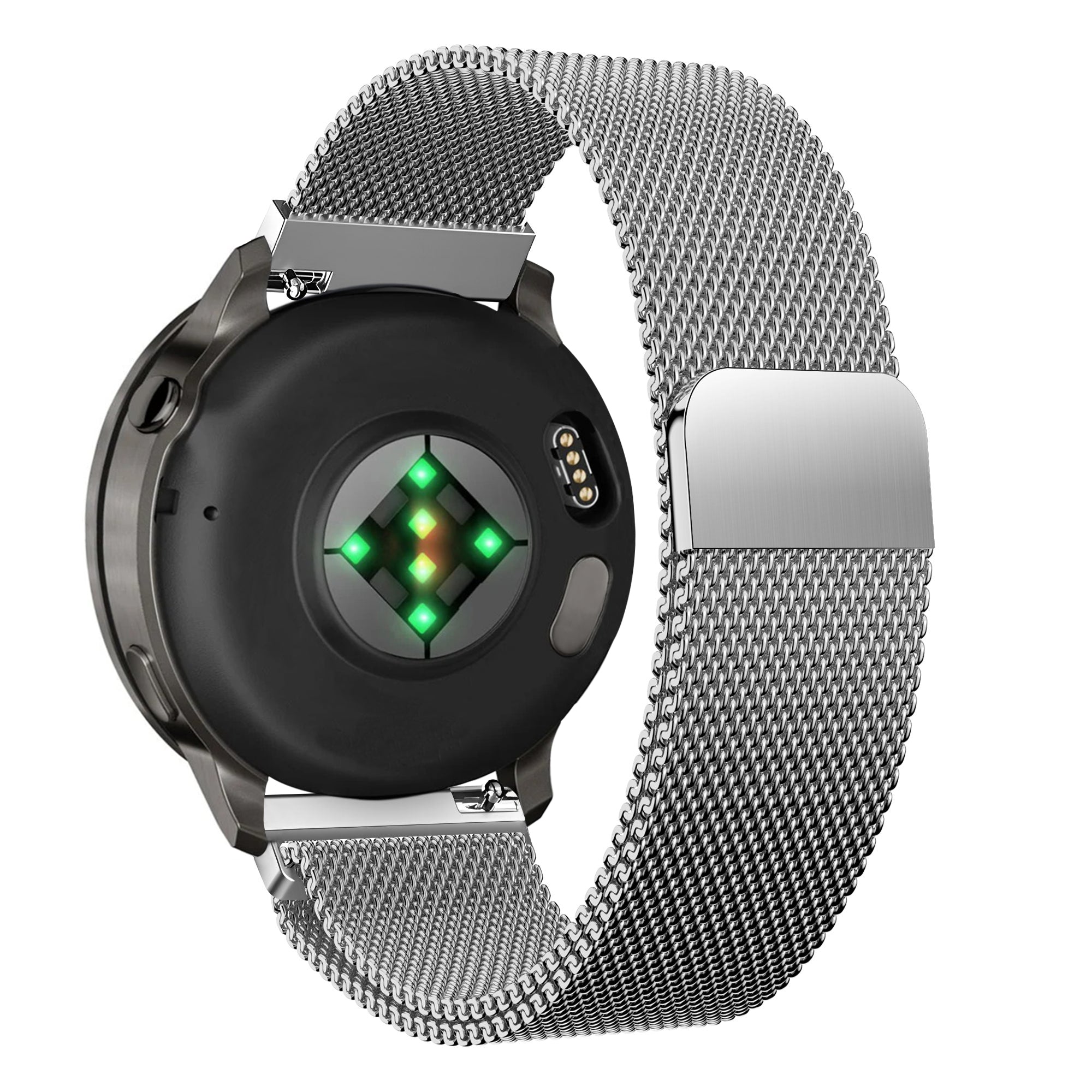 Bandz Garmin Vivomove 3s Milanese Loop Strap (Silver)