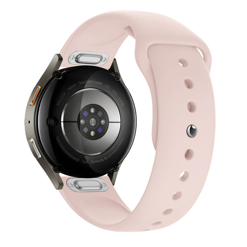 Silicone Sport Strap 'Easy Fit', on a watch, 3/4 rear view