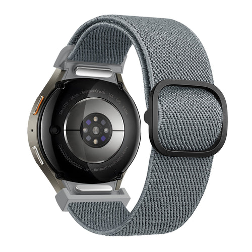 Bandz Samsung Galaxy Watch 4 Classic 46mm elastische band 'Easy fit' (grijsblauw)