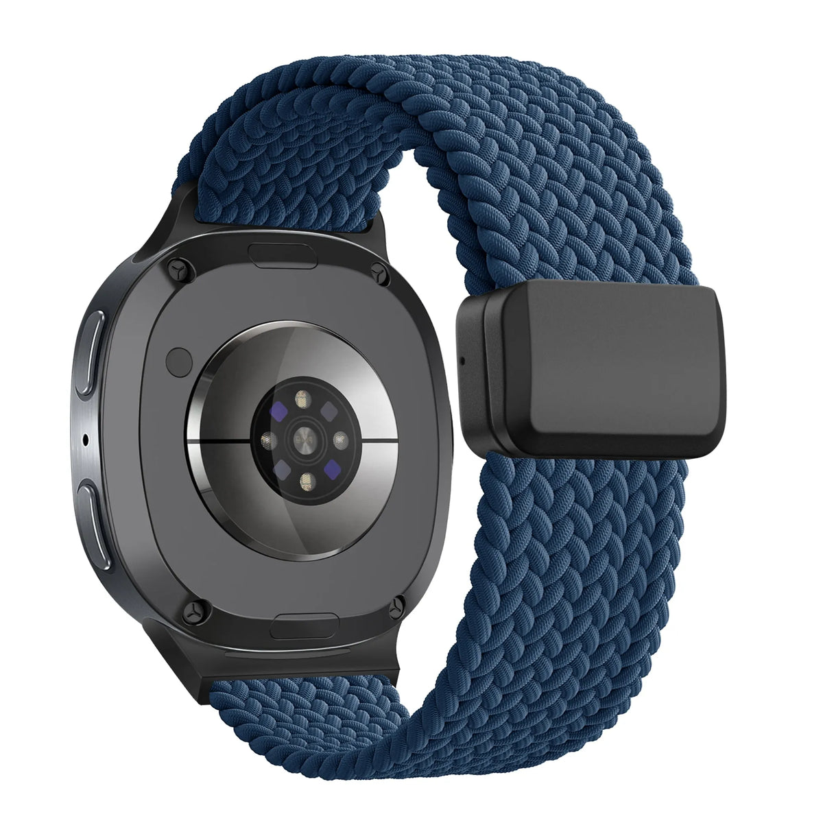 Bandz Samsung Galaxy Watch 9 - 44mm magnetisch geweven bandje (donkerblauw)