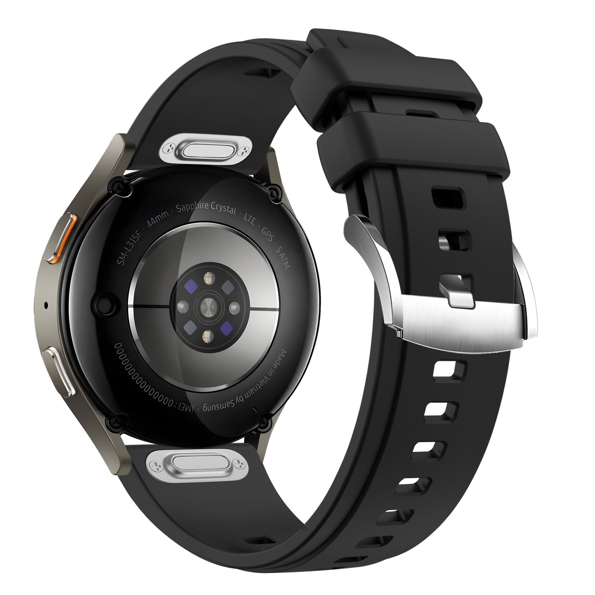 Bandz Samsung Galaxy Watch 6 - 44mm Silicone Strap 'Easy Fit' (Black)