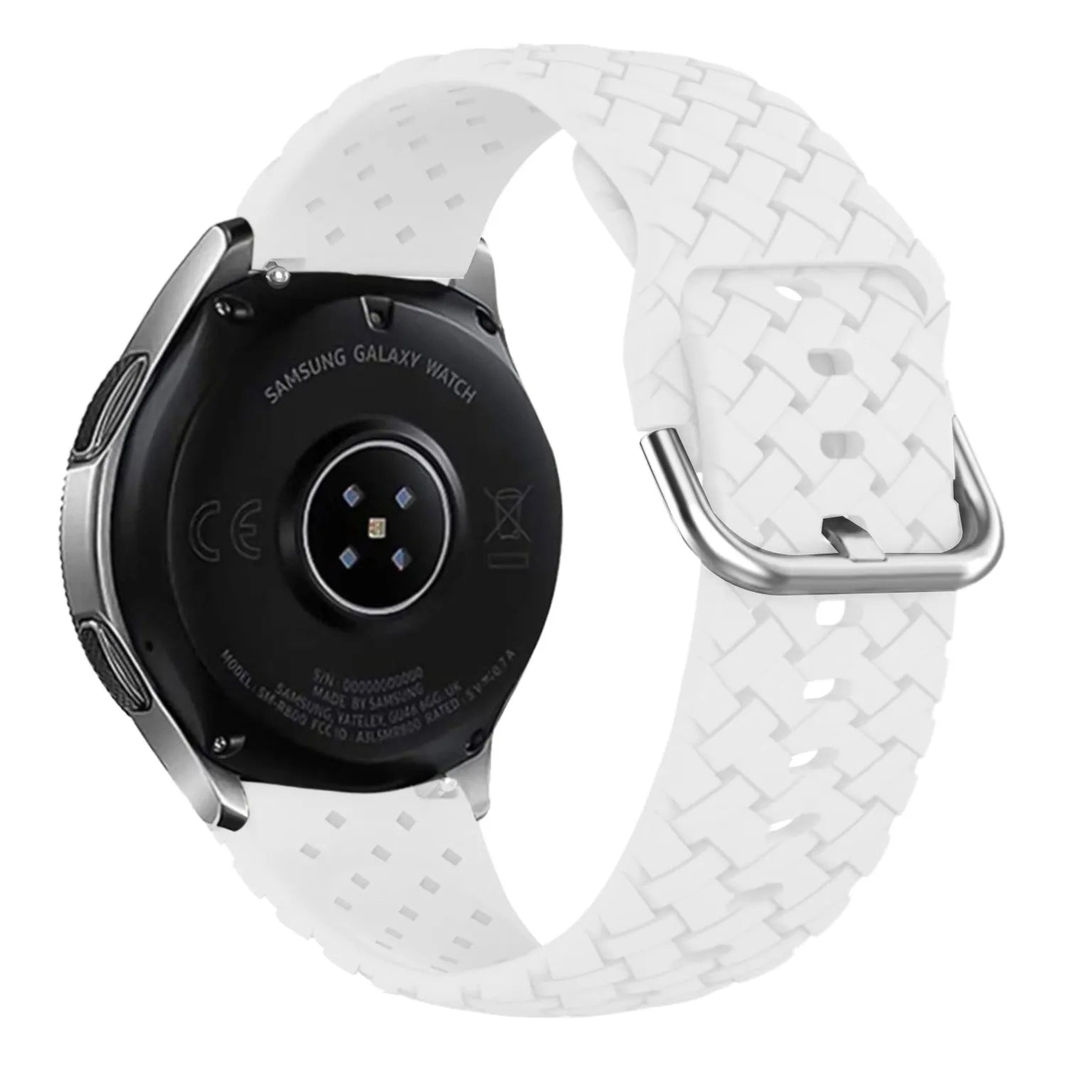 Amazfit GTR Mini gevlochten siliconen bandje (wit)