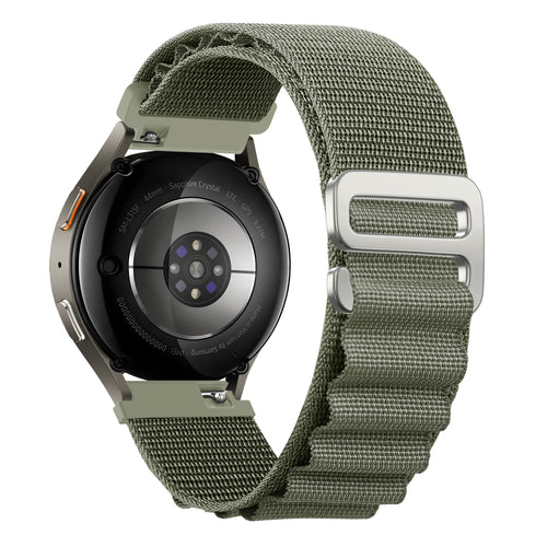 Bandz Withings ScanWatch 2 - 42mm Alpine nylon band (olijf)