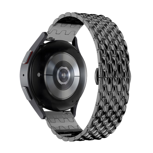 Bandz Huawei Watch GT 6 - 46mm Steel Strap 'Dragon' (Black)
