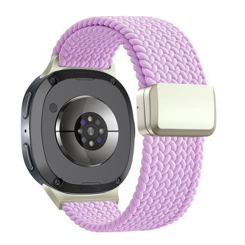 Bandz Samsung Galaxy Watch 8 - 44mm magnetisch geweven bandje (lila)