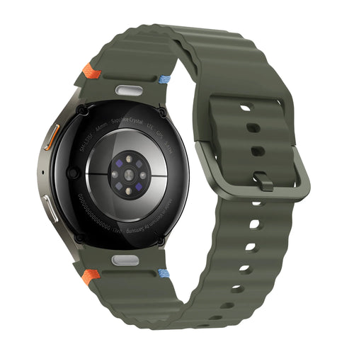 Bandz Samsung Galaxy Watch 5 - 44mm Wave Strap 'Easy Fit' (Green)