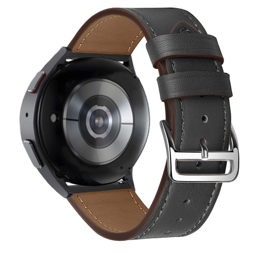 Bandz Huawei Watch GT 6 - 46mm lederen band 'Deluxe' (zwart)