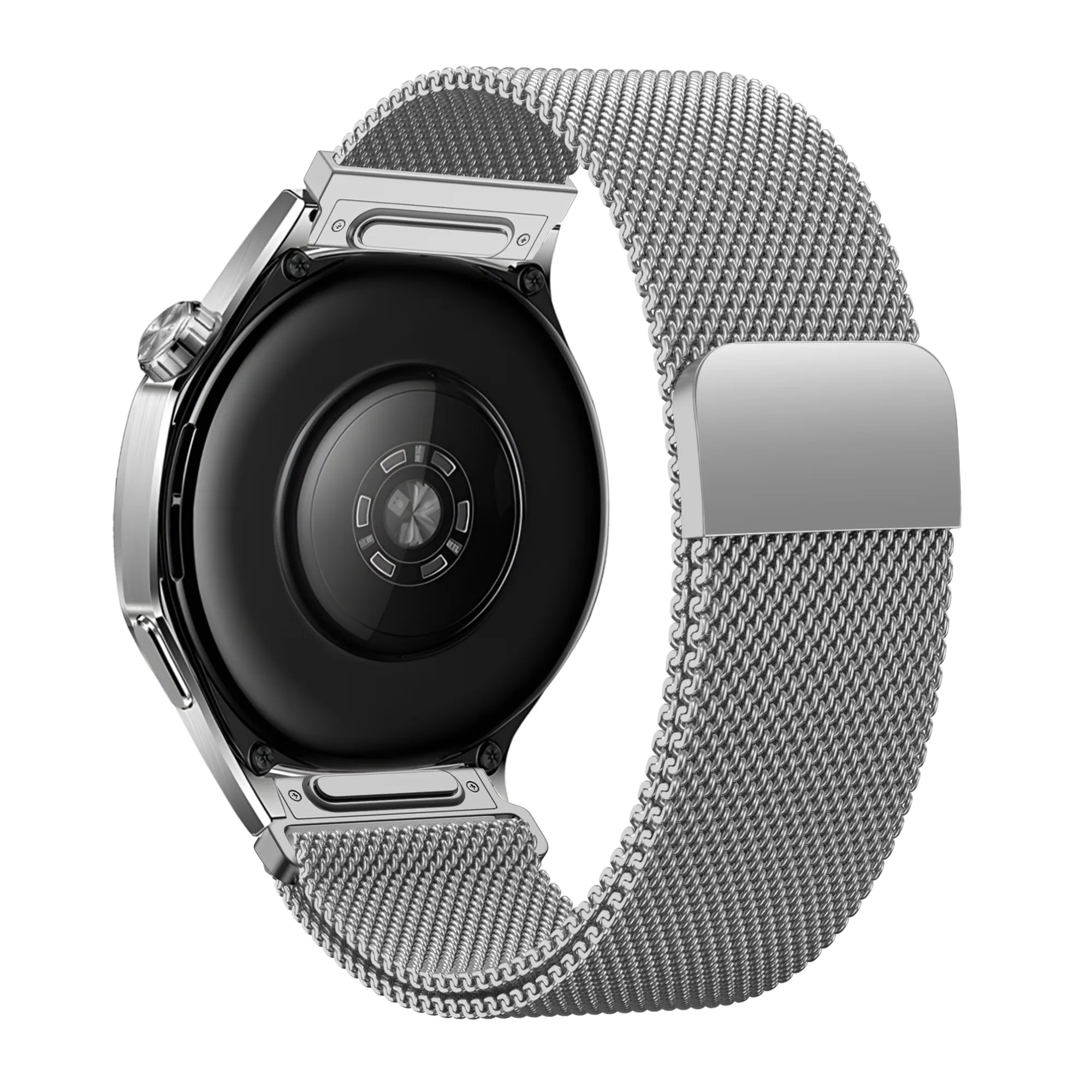 Bandz Suunto Race (S) 'One Push' Milanese Strap (Silver)