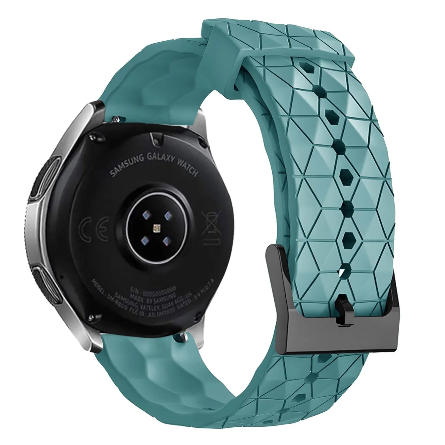 Coros Pace 2 silicone hexa band (grijsblauw)