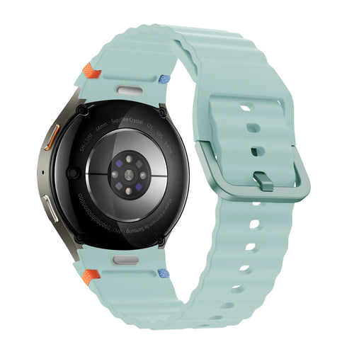 Bandz Samsung Galaxy Watch 4 Classic 42mm Wave Strap 'Easy Fit' (Mint)