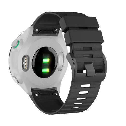 Bandz Garmin Approach S62 Buckled Silicone Strap (Black)