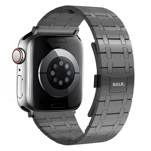 BALR Apple Watch Ultra RVS stalen band (zwart)