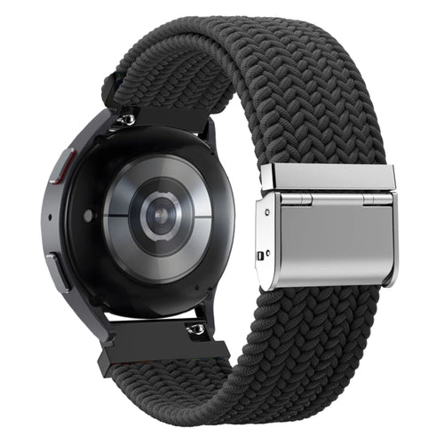 Bandz Suunto Race (S) gevlochten nylon band (zwart)