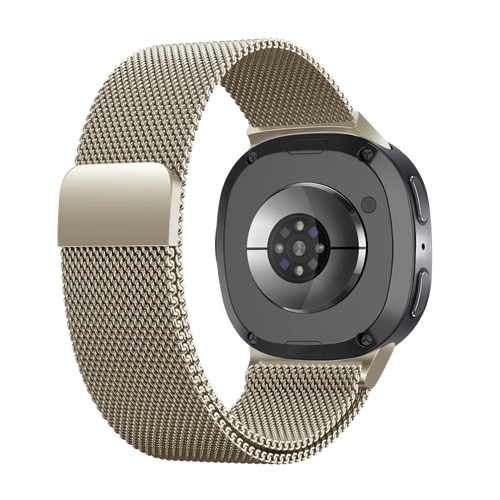 Samsung Galaxy Watch 9 - 44mm Milanese band (retro goud)