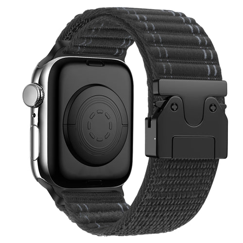 Bandz Apple Watch Ultra Nylon Strap 'Deluxe' P-Buckle (Black)