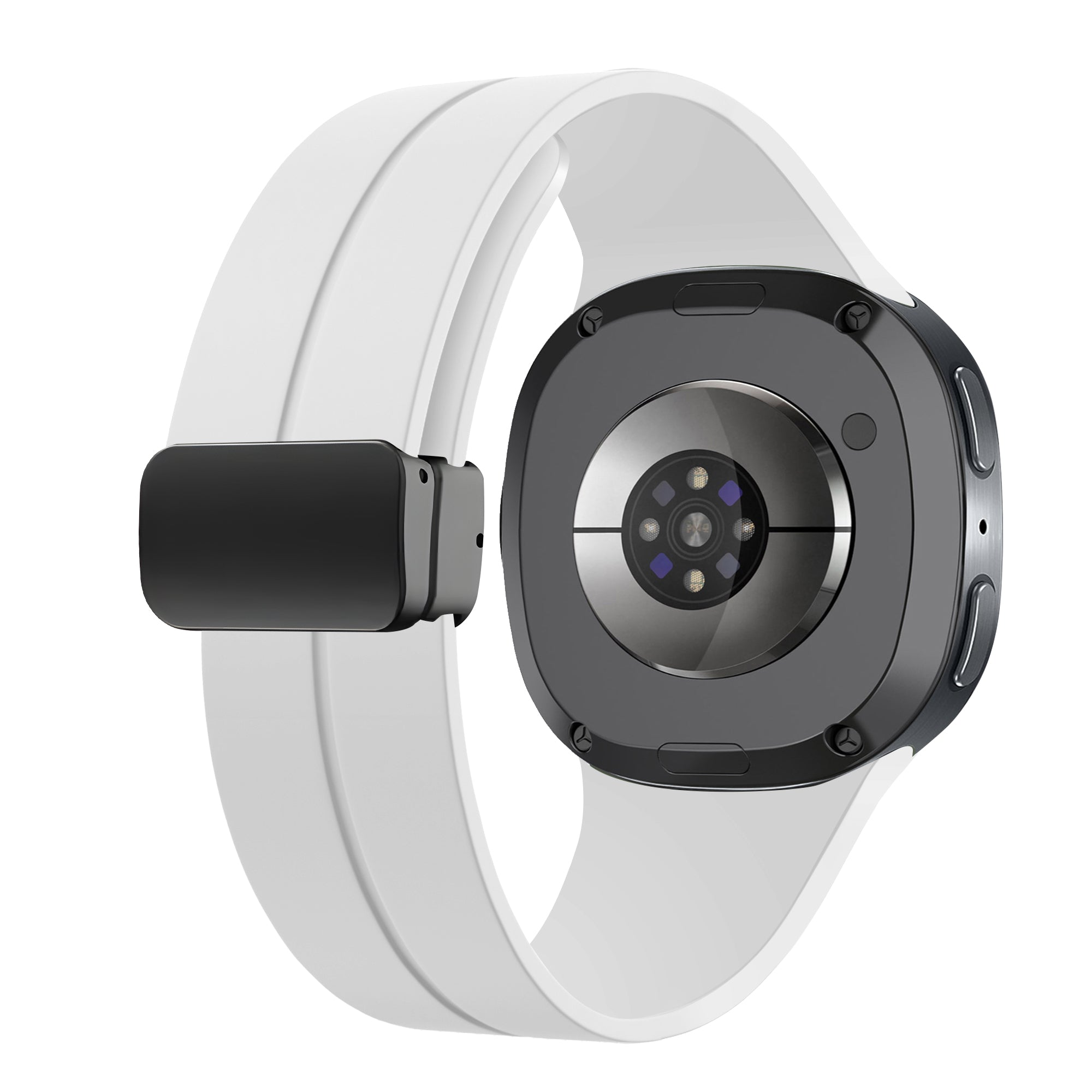 Samsung Galaxy Watch 9 - 40mm sport band met D-buckle (wit)