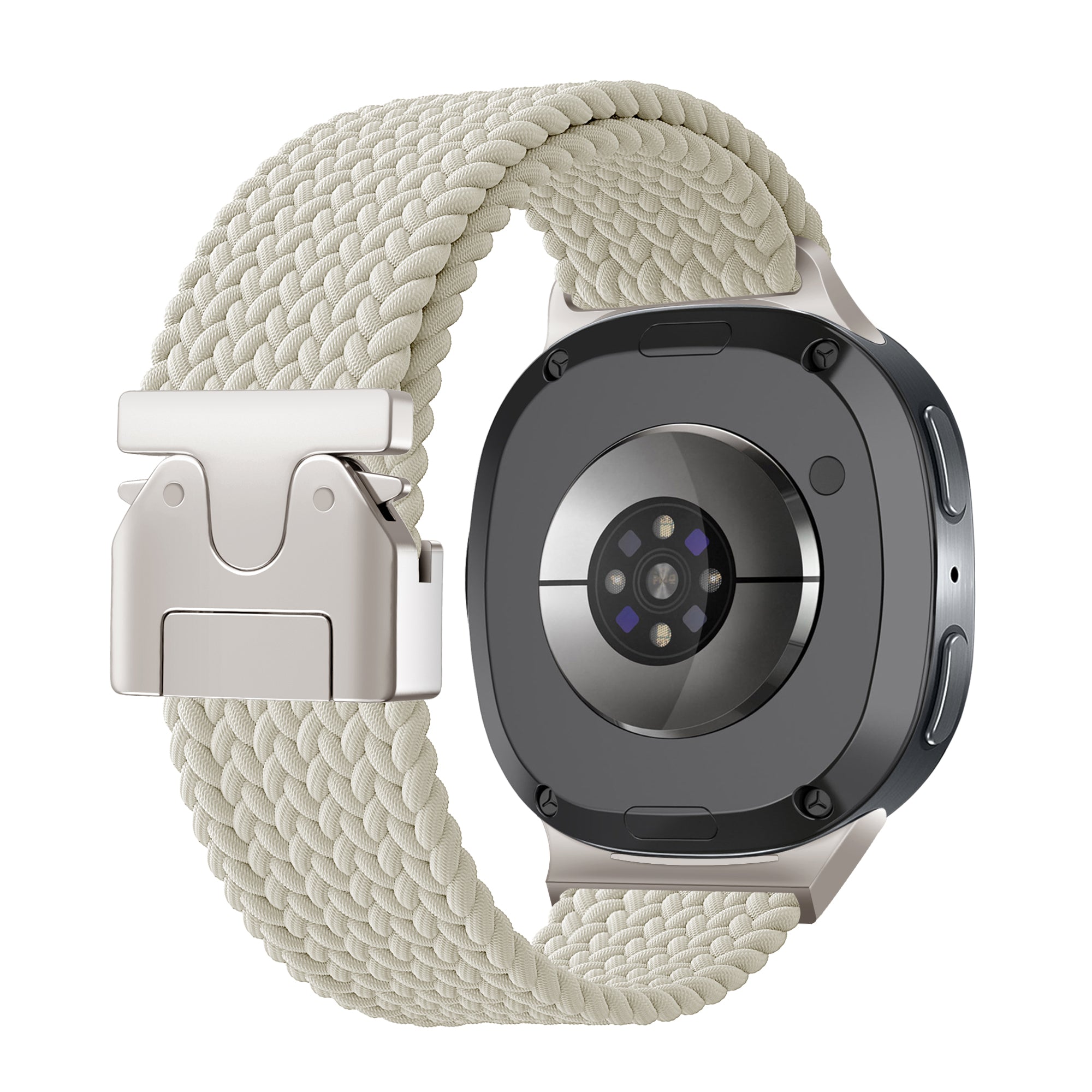  Samsung Galaxy Watch 8 - 40mm gevlochten band met P-buckle (sterrenlicht)