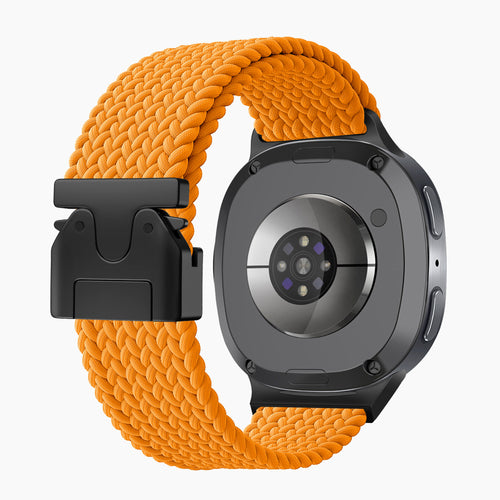 Samsung Galaxy Watch 8 Classic Braided Strap with P-Buckle (Orange)
