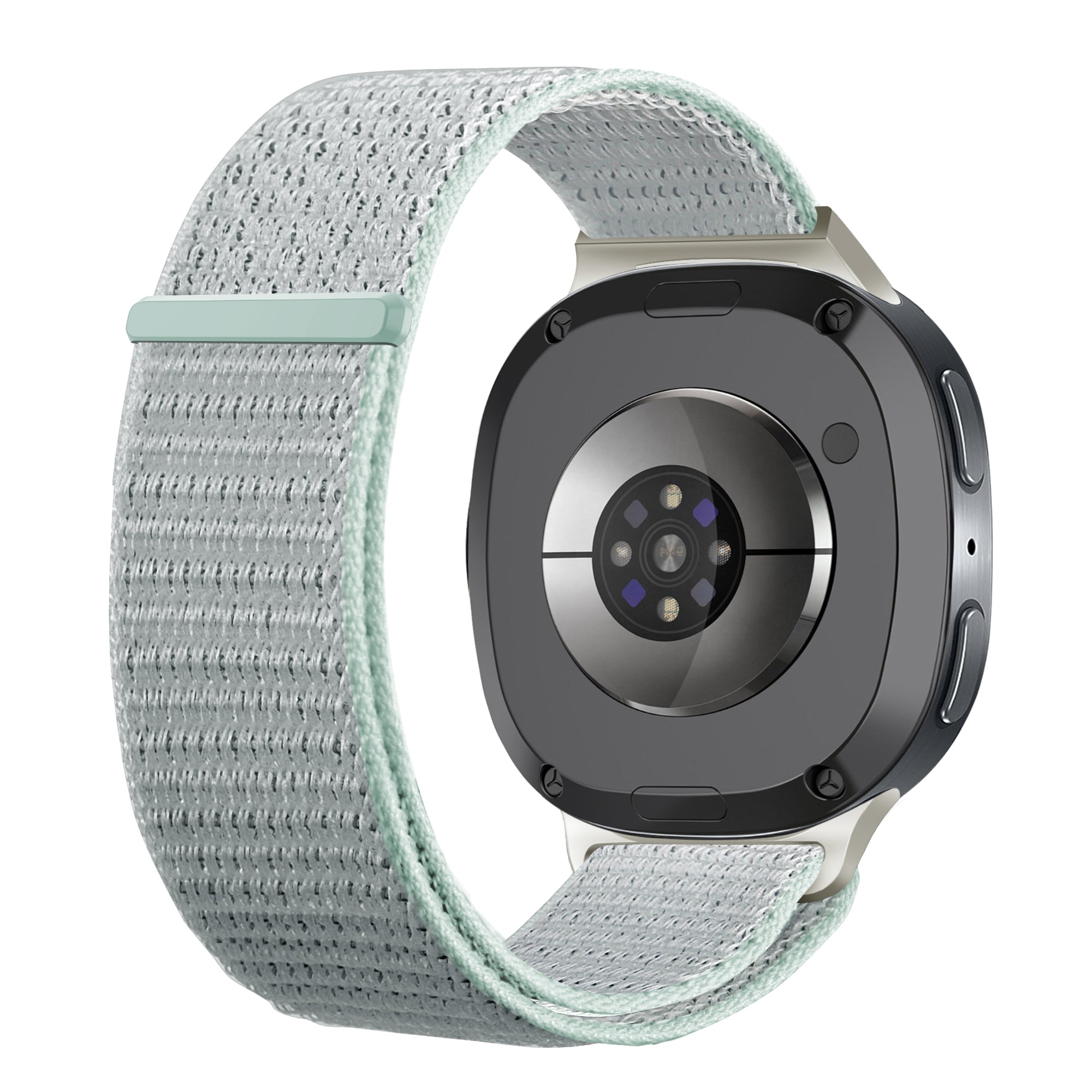  Samsung Galaxy Watch 8 - 44mm nylon bandje (licht cyaan)