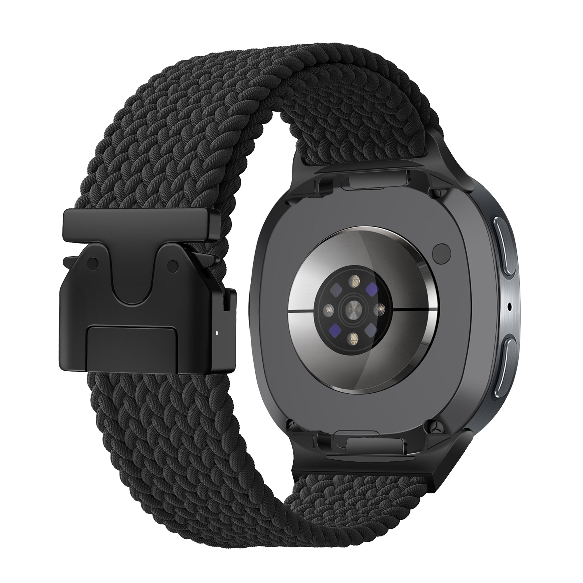  Samsung Galaxy Watch 8 - 40mm gevlochten band met P-buckle (zwart)