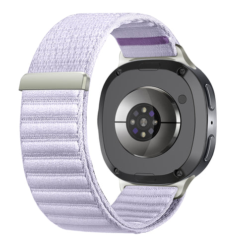  Samsung Galaxy Watch 8 - 44mm wave nylon bandje (lichtpaars)