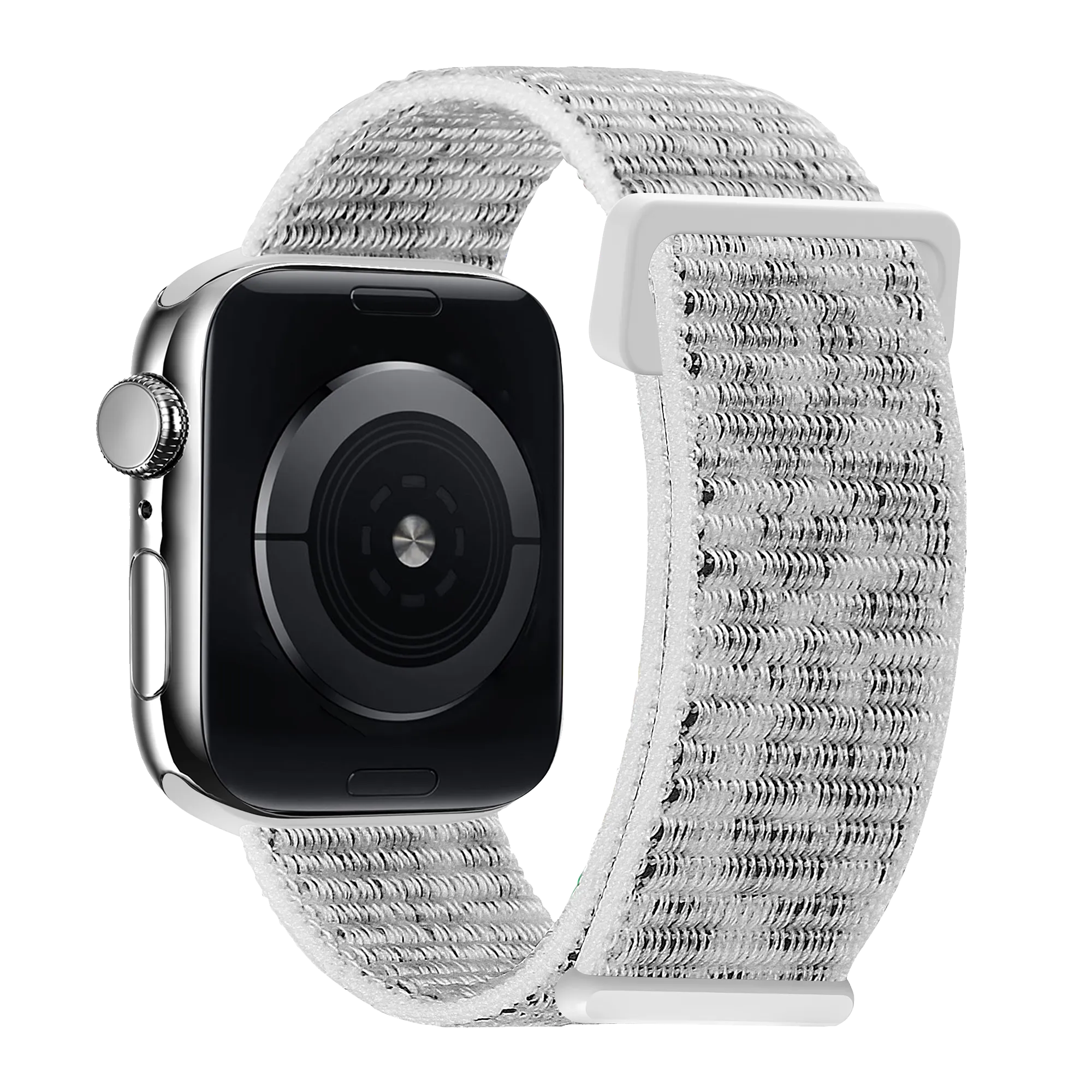 xoxo Wildhearts Apple Watch nylon  bandje (white leopard)