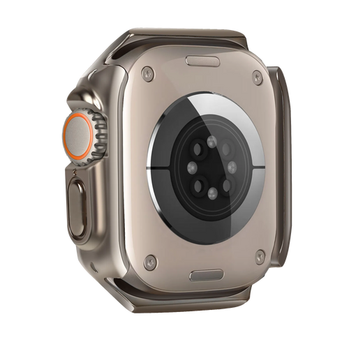 Bandz Apple Watch Ultra - 49mm gegalvaniseerd TPU hoesje (titanium)