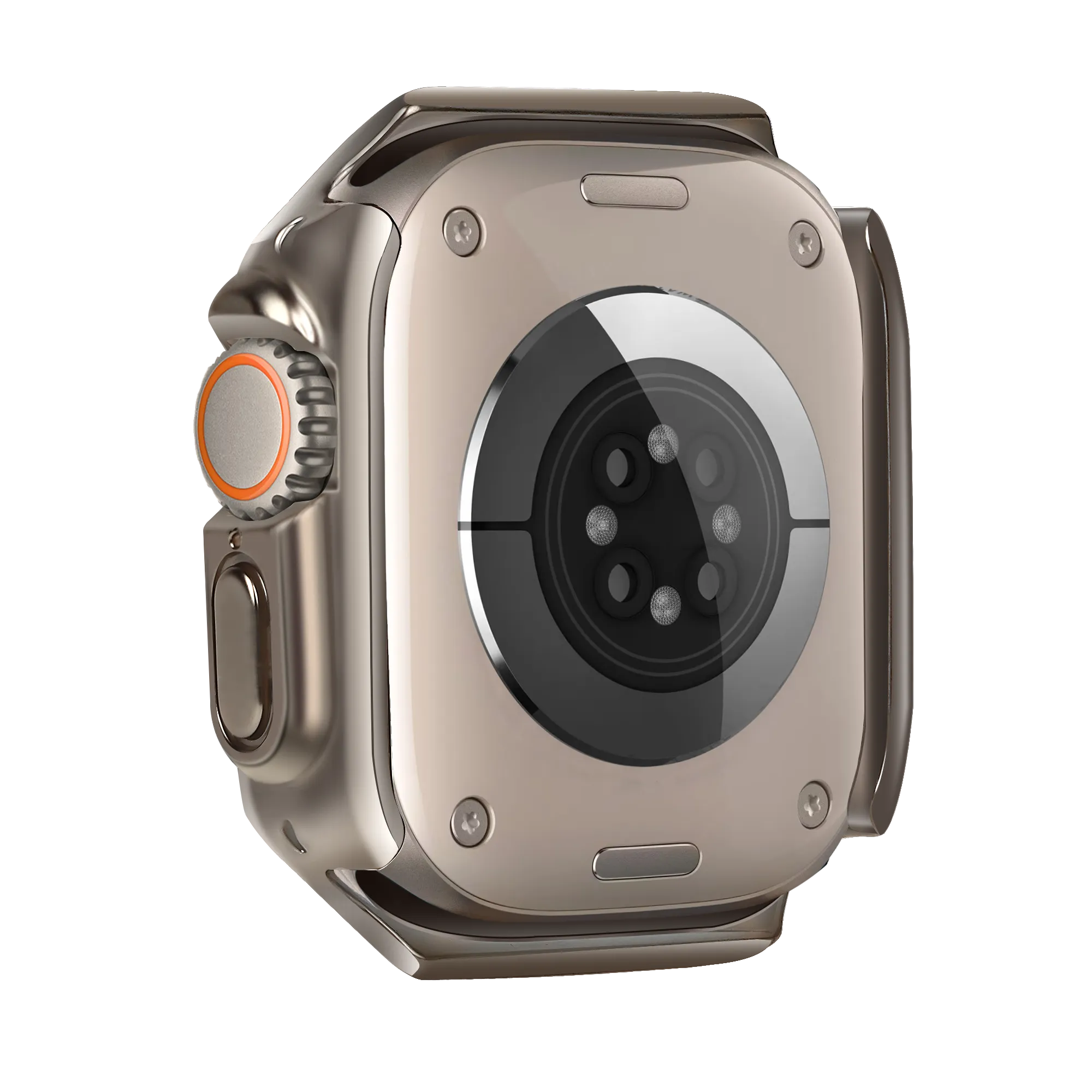 Bandz Apple Watch Ultra - 49mm gegalvaniseerd TPU hoesje (titanium)