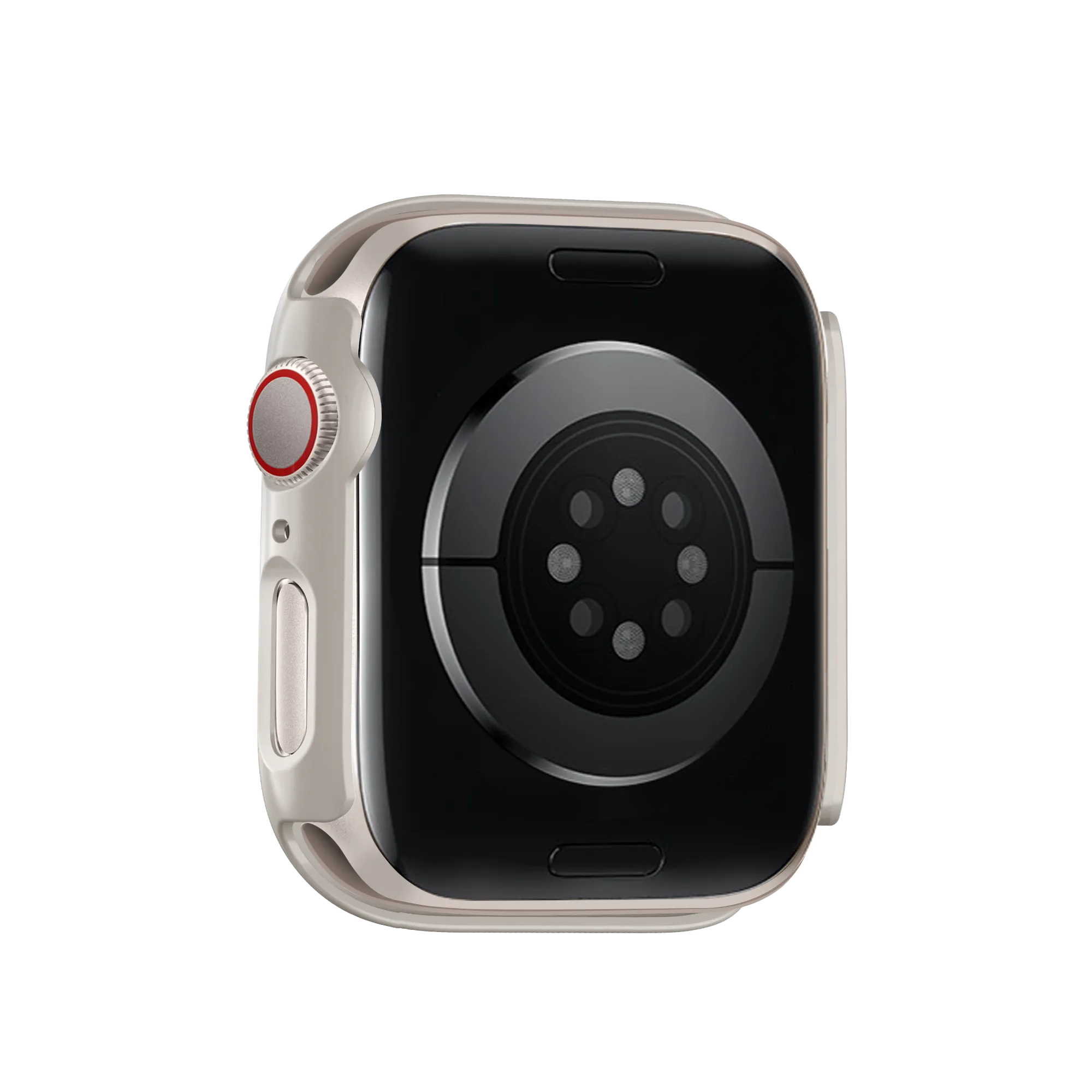 Bandz Apple Watch 10 & 11 - 46mm PC hoesje met glas (titanium)