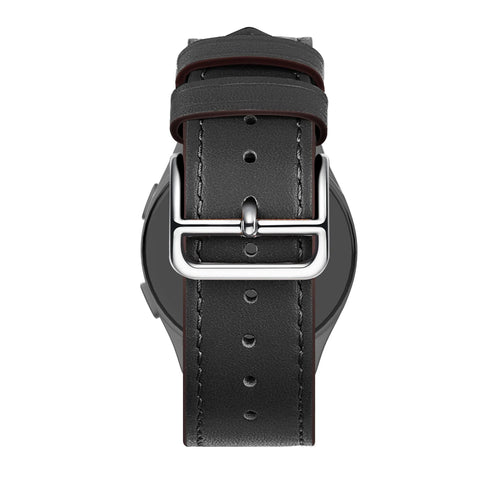Bandz OnePlus Watch 3 lederen band 'Deluxe' (zwart)