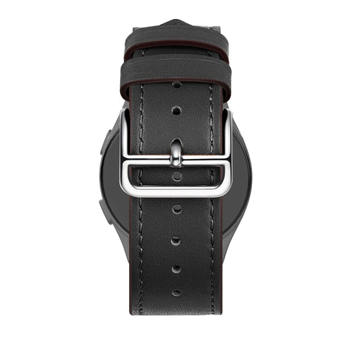 Bandz Suunto Run lederen band 'Deluxe' (zwart)