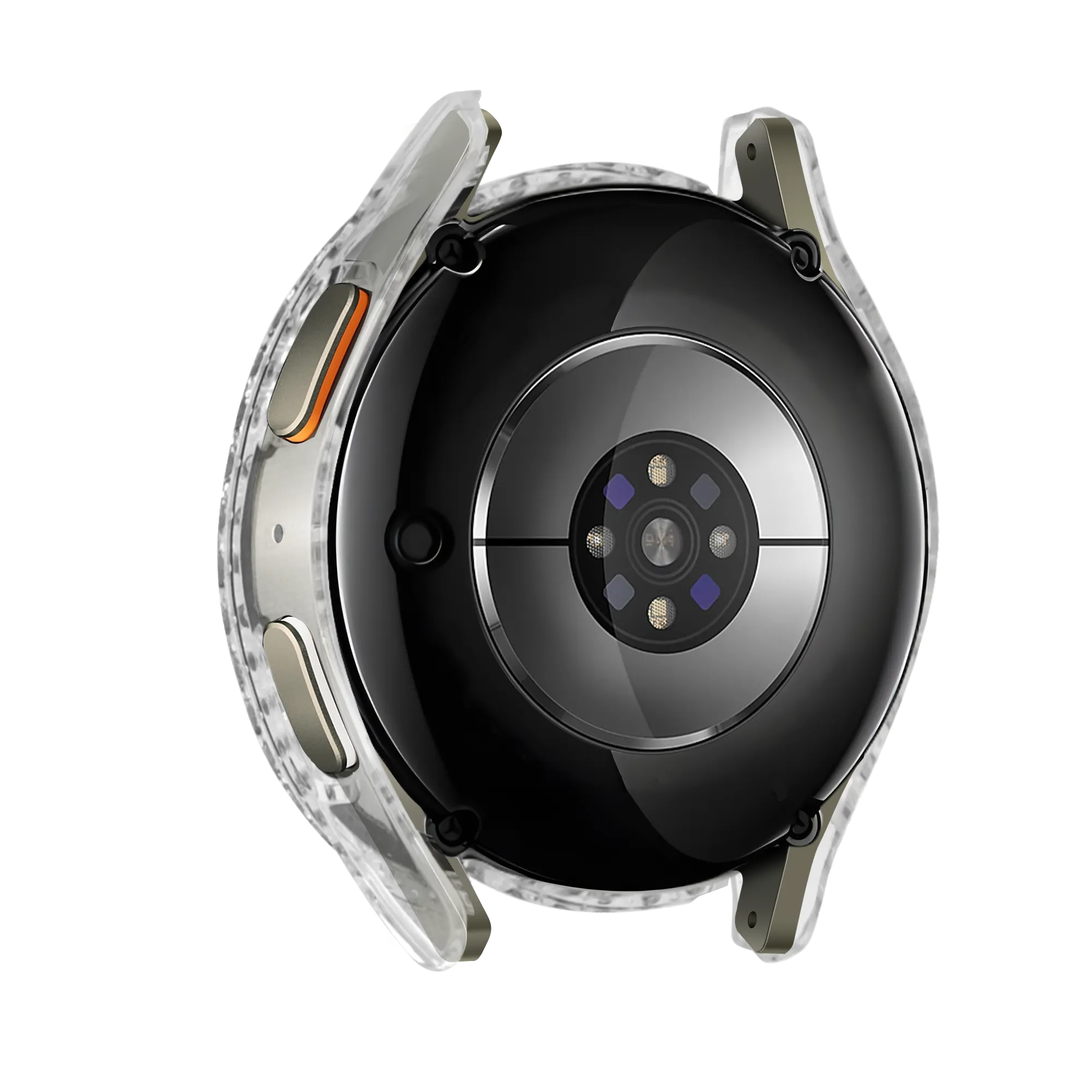 Samsung Galaxy Watch 7 - 40mm Diamond hoesje met glas (transparant)