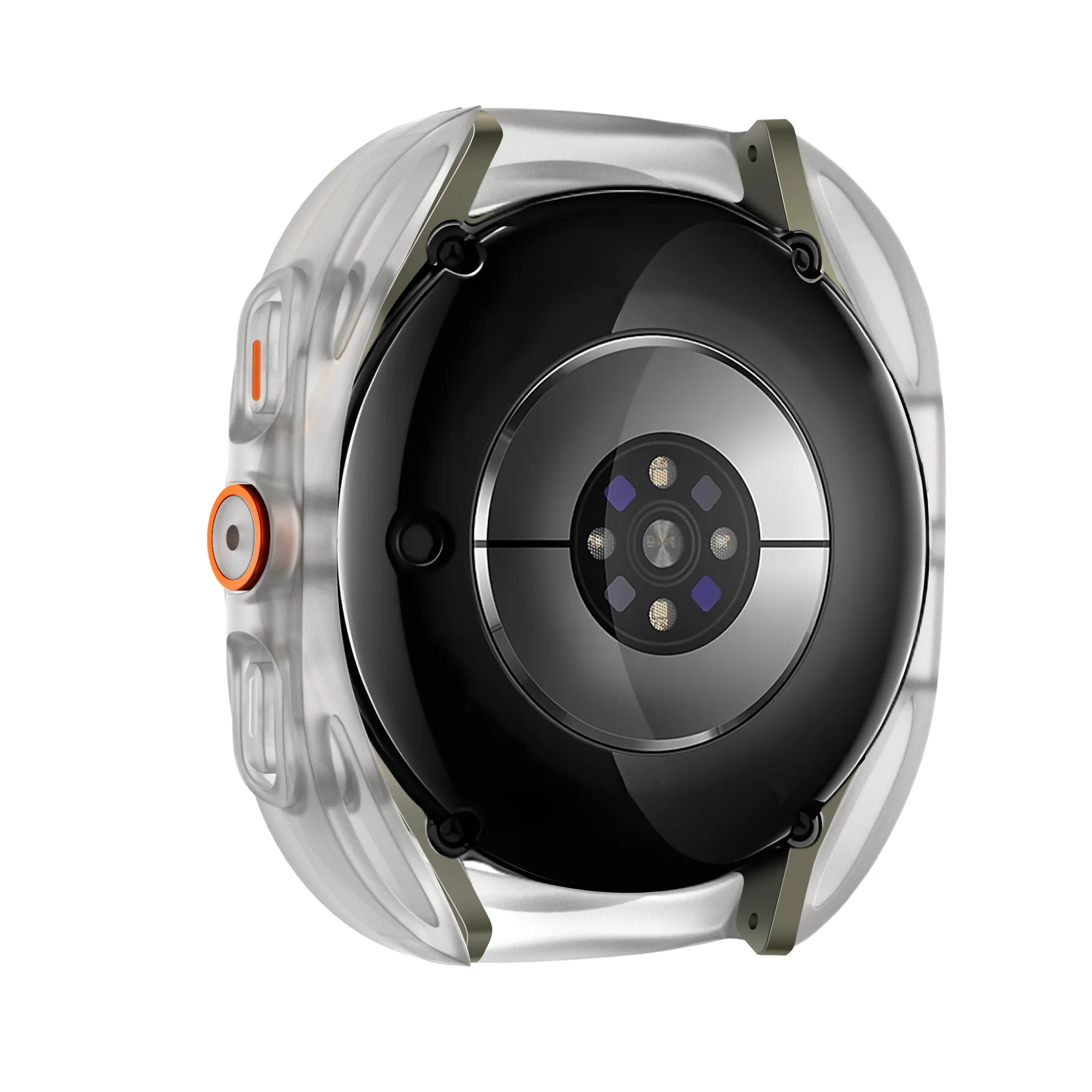 Bandz Samsung Galaxy Watch 7 - 44mm square PC hoesje met glas (frost)