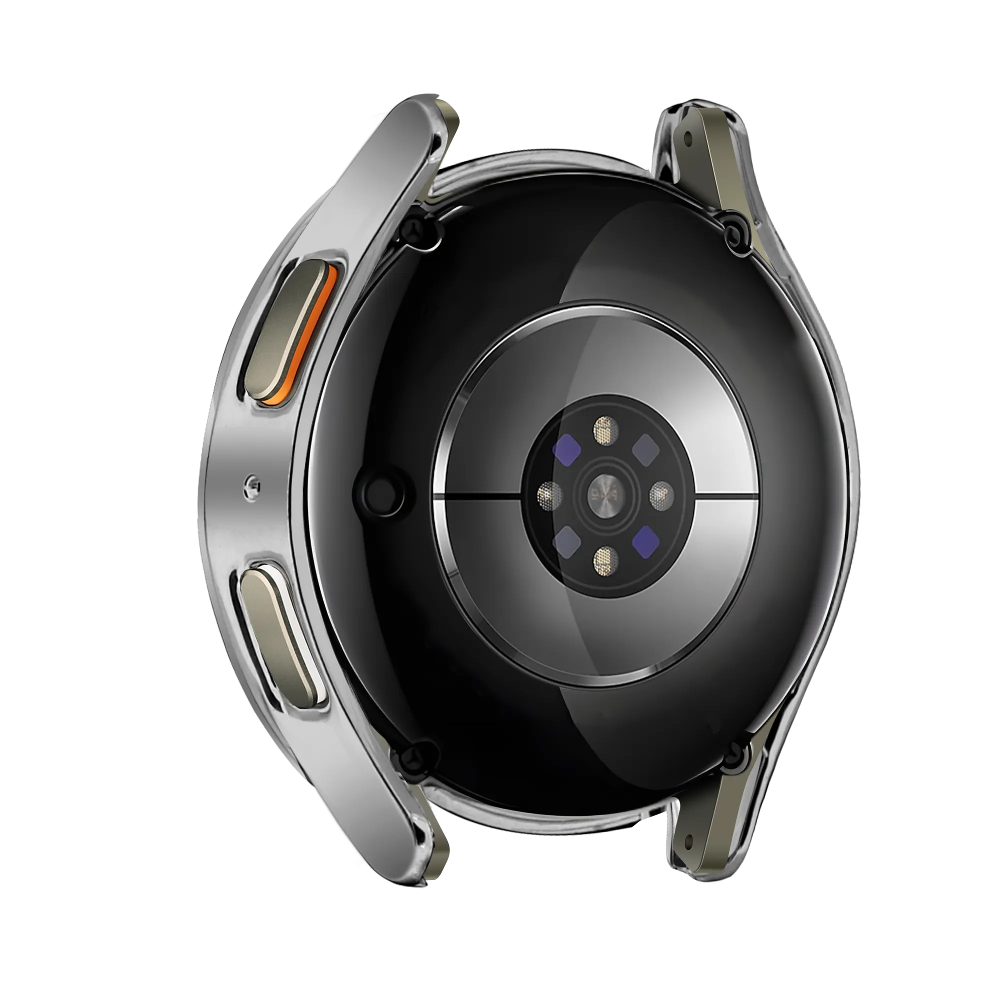 Samsung Galaxy Watch 7 - 40mm Diamond hoesje met glas (zilver)