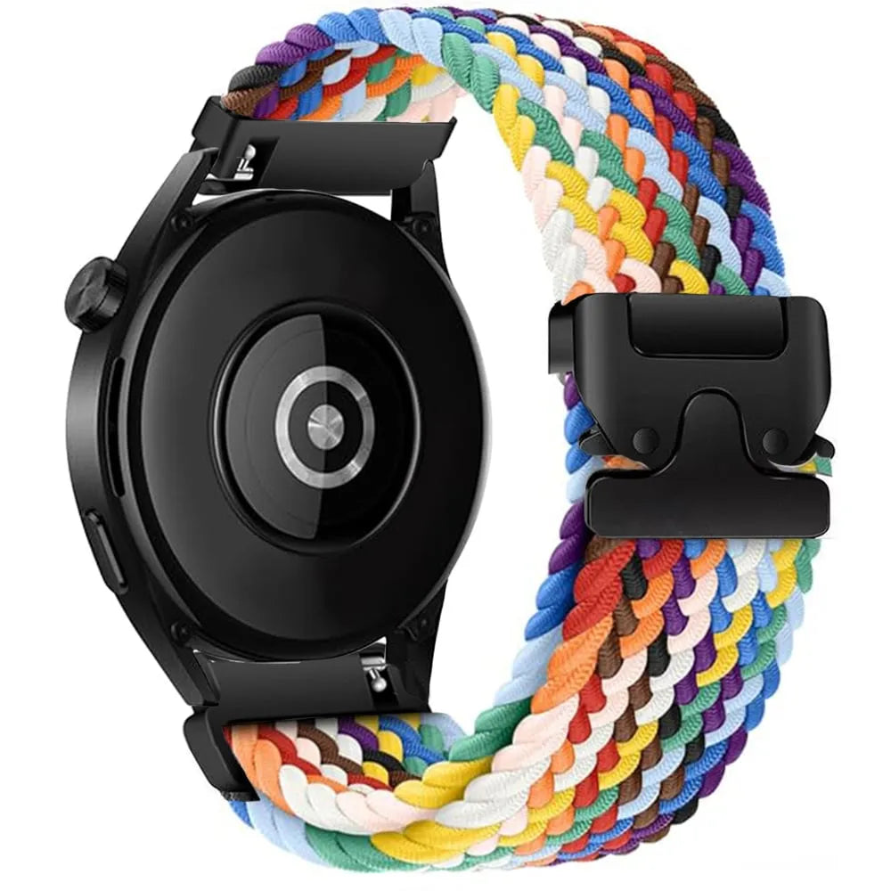 Garmin Forerunner 265s gevlochten band met P-buckle (regenboog)