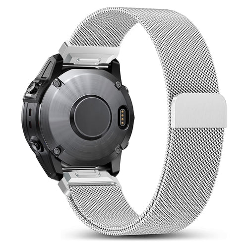 Garmin Descent MK2s premium Milanese band (zilver)