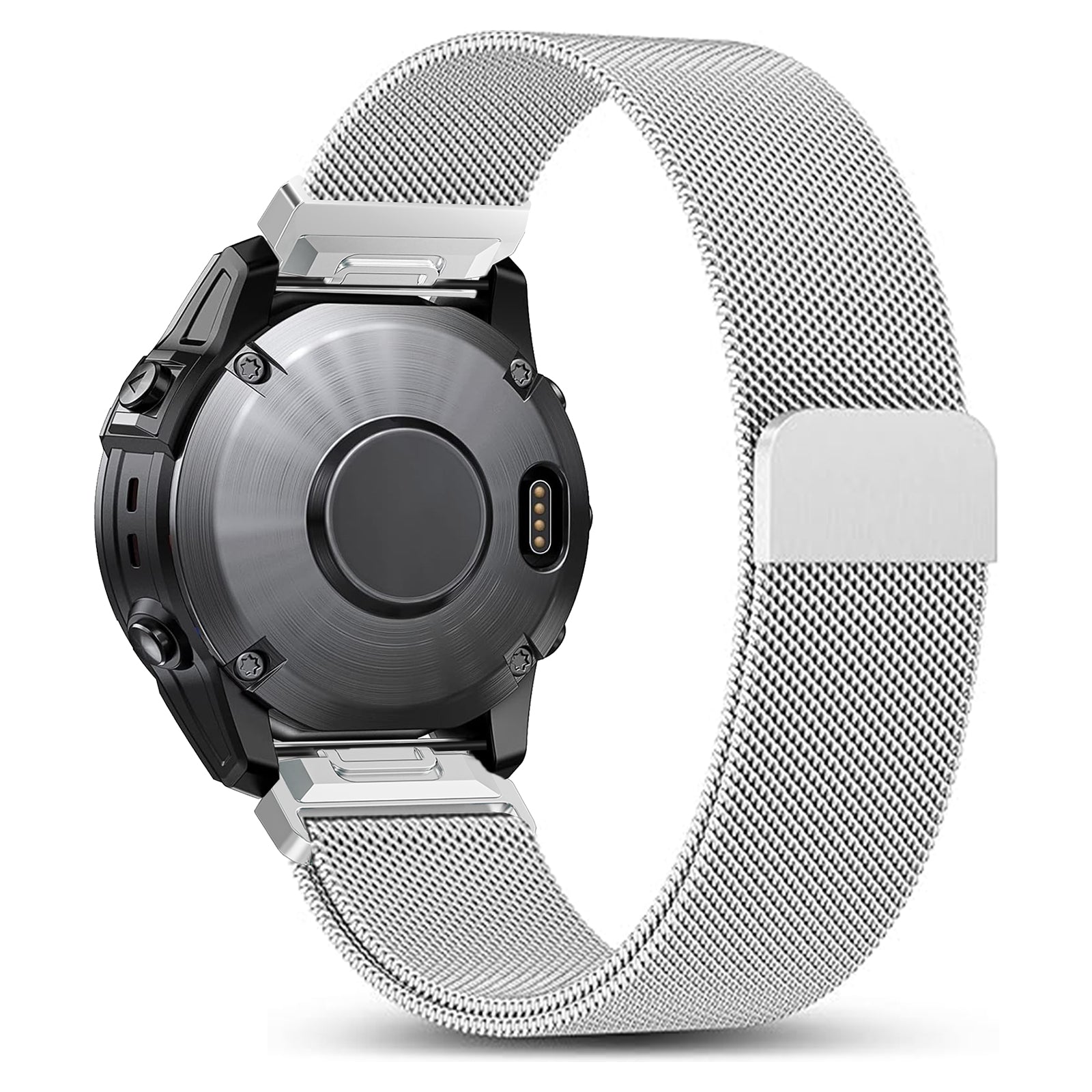 Garmin Descent MK2s premium Milanese band (zilver)