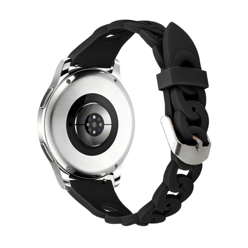 Bandz Polar Pacer siliconen band 'Chains' (zwart)